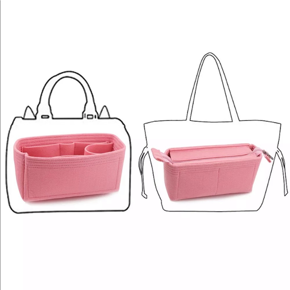 ❤️SOLD❤️FELT BAG ORGANIZER SET OF TWO🔶 - Picture 3 of 6